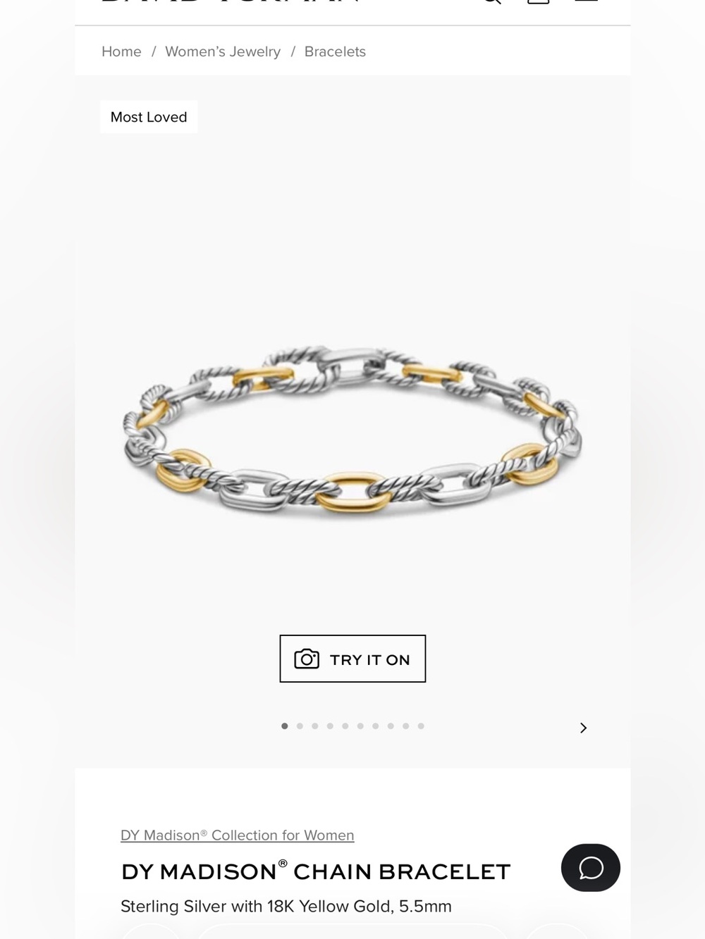 David Yurman Mixed Metal Bracelet - Gold & Silver - Picture 4 of 4
